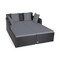 Spacious Outdoor Rattan Daybed With Upholstered Cushions And Pillows